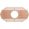 Ekena Millwork Chrysler Wood Fretwork Pierced Ceiling Medallion, Cherry, 32"W x 16"H x 8 3/8"ID x 1/4"T CMWP32X16X0250CSCH - alternate 1